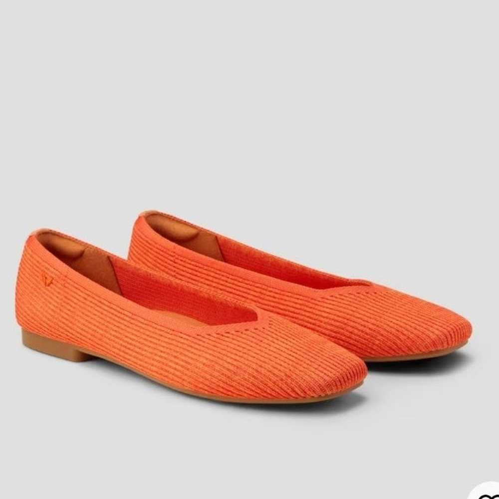 Vivaia Square-Toe V-Cut Flats (Margot 2.0) citrus… - image 3