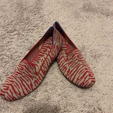 Rothys Red Zebra Loafers