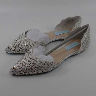 Betsey Johnson Sparkle Flat Shoes 6