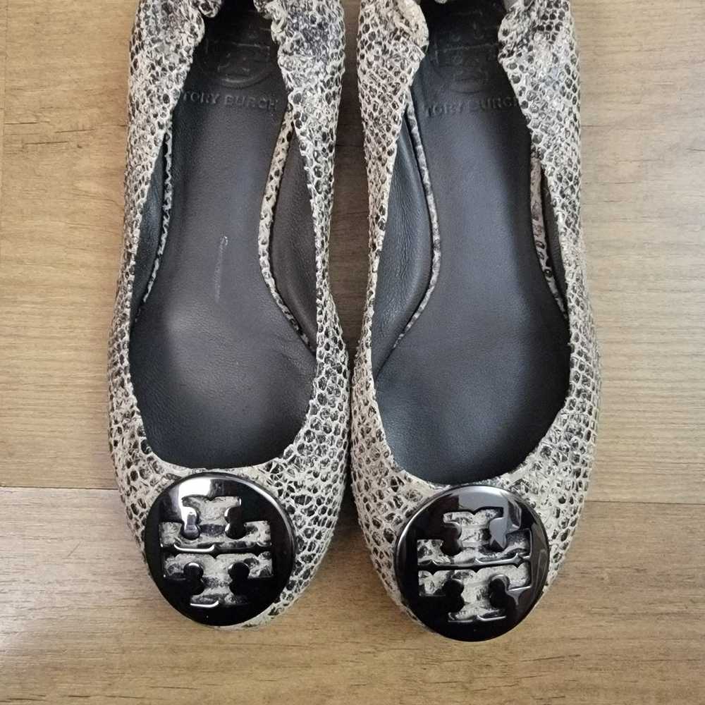 TORY BURCH Python Animal Print Ballet Flats - image 3