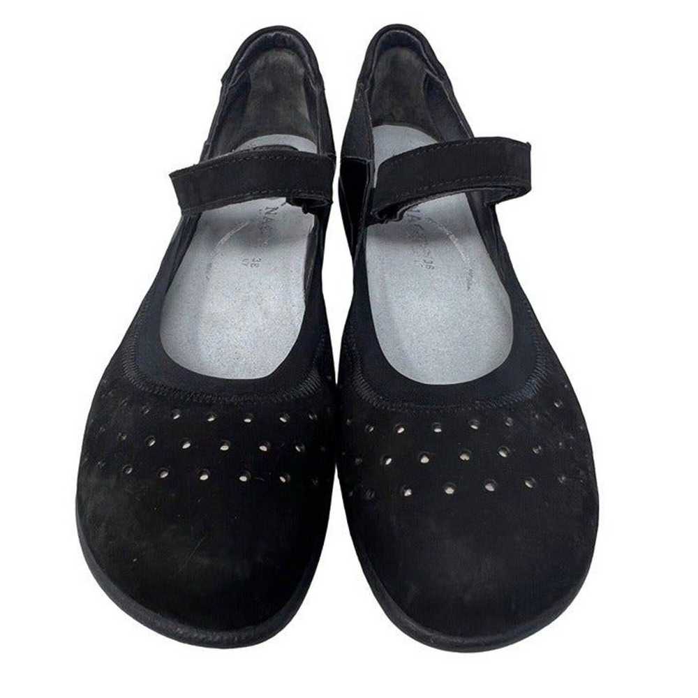 Naot Matua Black Suede Mary Jane Flat Shoes Padde… - image 2