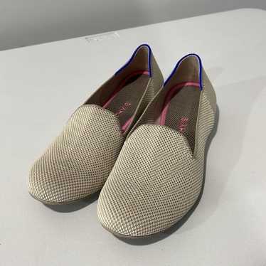 Rothy’s size 7.5 ecru almond round toe loafers - image 1