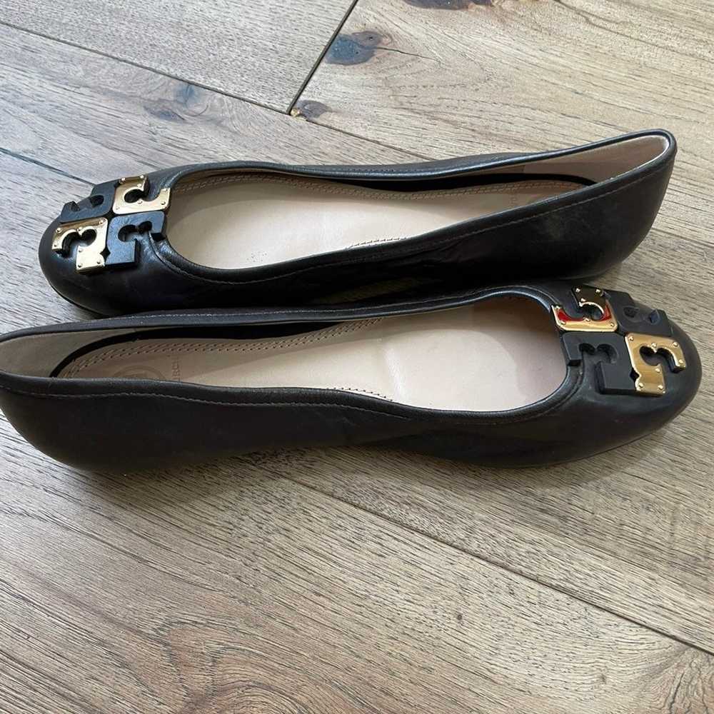 Tory Burch Lowell Ballerina brown/ gold flats sho… - image 5