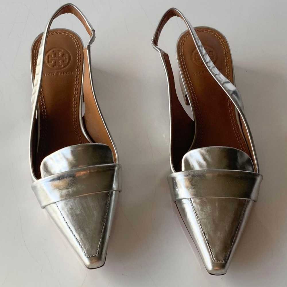 Tory Burch Sadie Metallic Slingback 5M - image 2