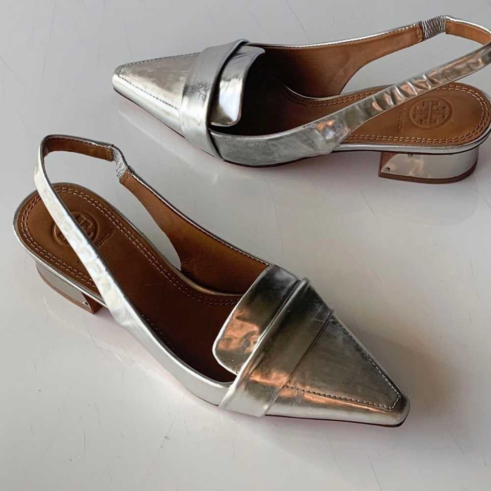 Tory Burch Sadie Metallic Slingback 5M - image 7