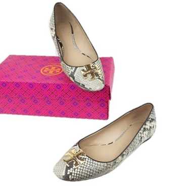 Tory Burch Raleigh Ballet Gold/Snakeskin - image 1