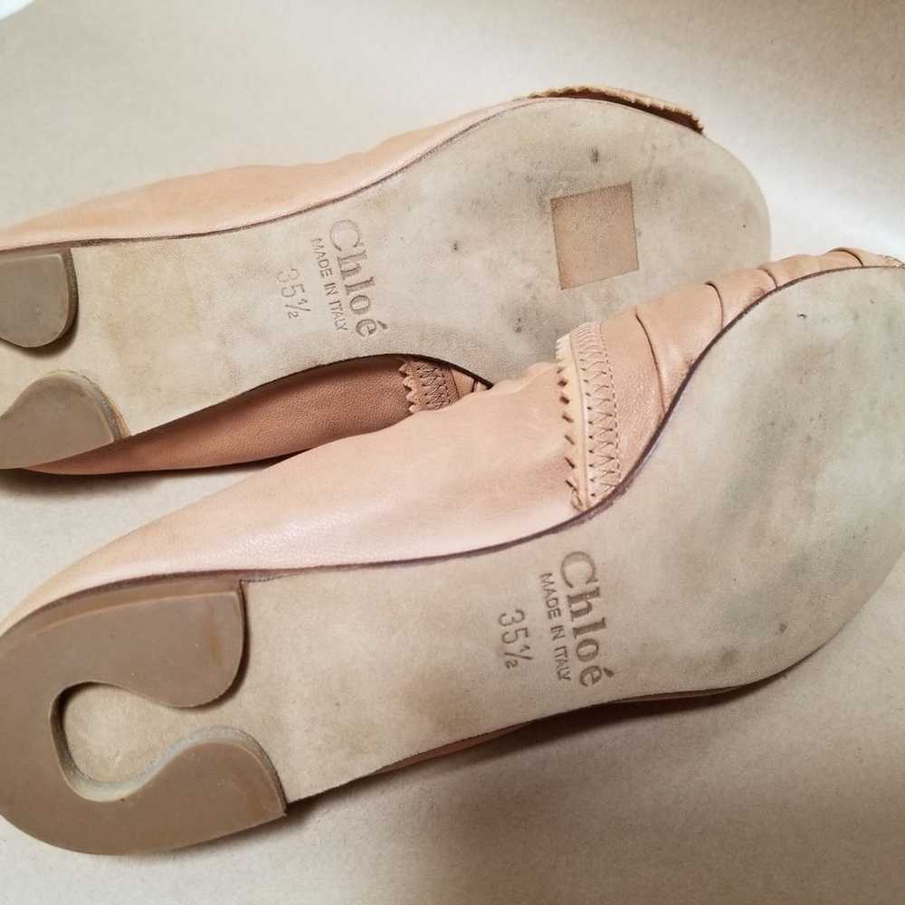 Chloe leather flats 35.5 Italy - image 6