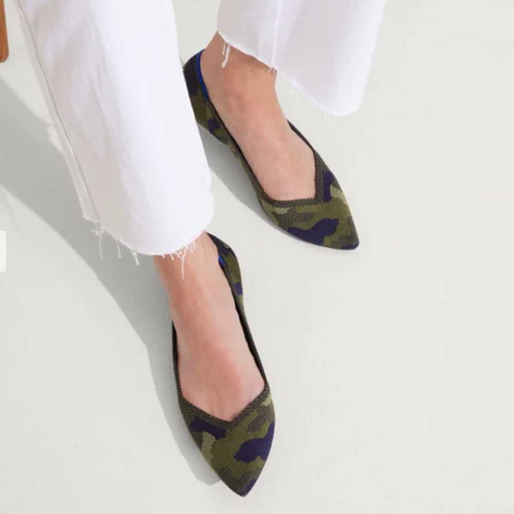 Rothy's The Point Green Camo Flats - image 5
