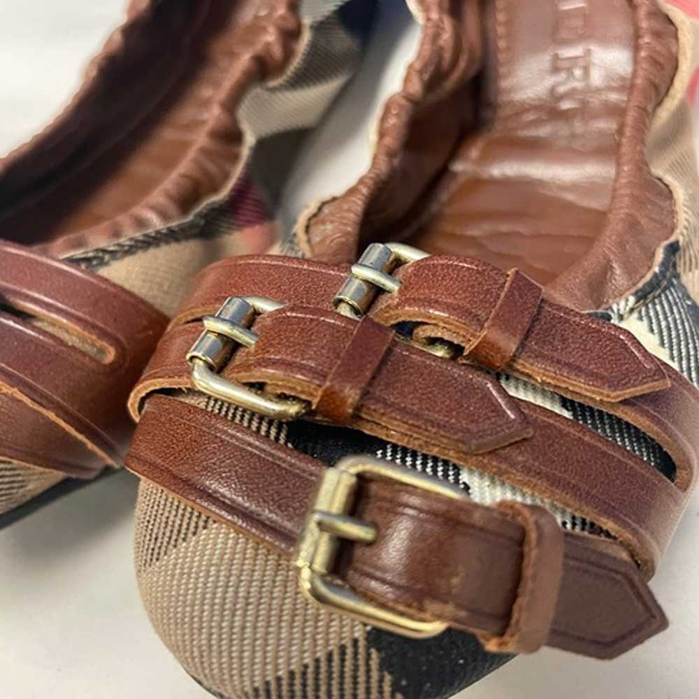 Burberry Leather/Canvas Nova Check Multi-Buckle B… - image 2