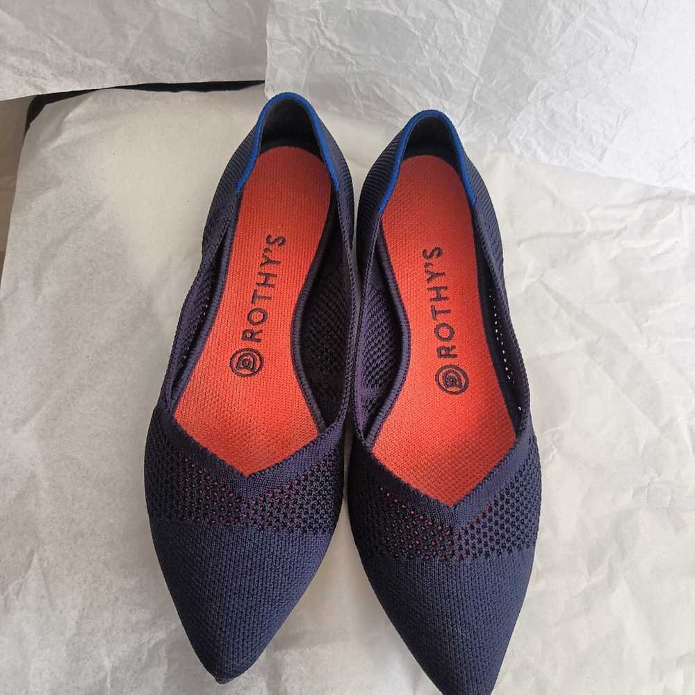 rothys flats mattice Rare flat blue size 9 - image 1