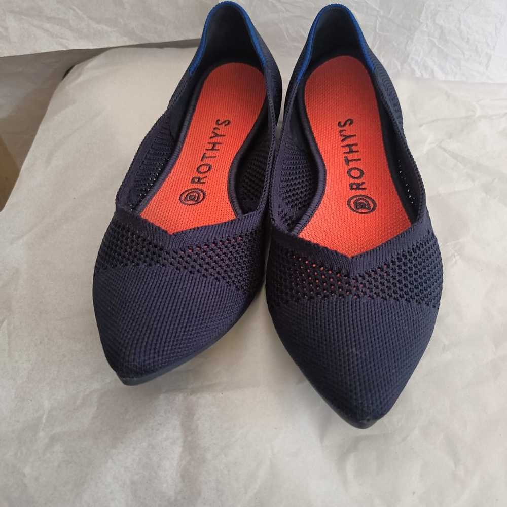 rothys flats mattice Rare flat blue size 9 - image 2