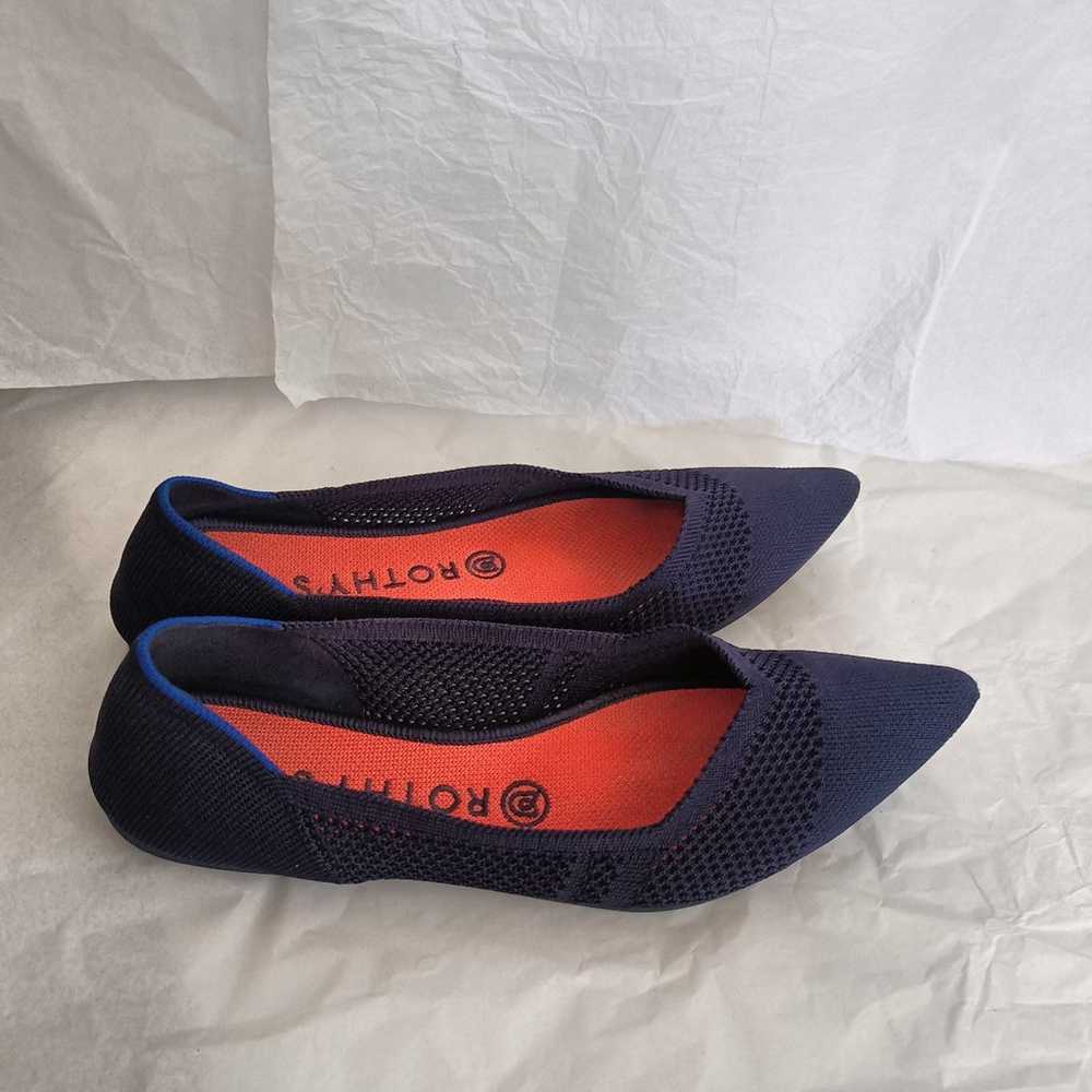 rothys flats mattice Rare flat blue size 9 - image 3