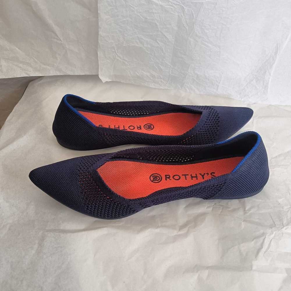 rothys flats mattice Rare flat blue size 9 - image 4