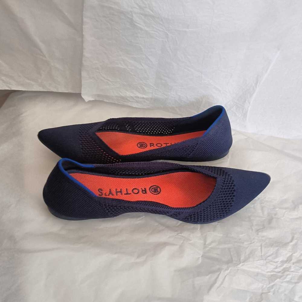 rothys flats mattice Rare flat blue size 9 - image 6