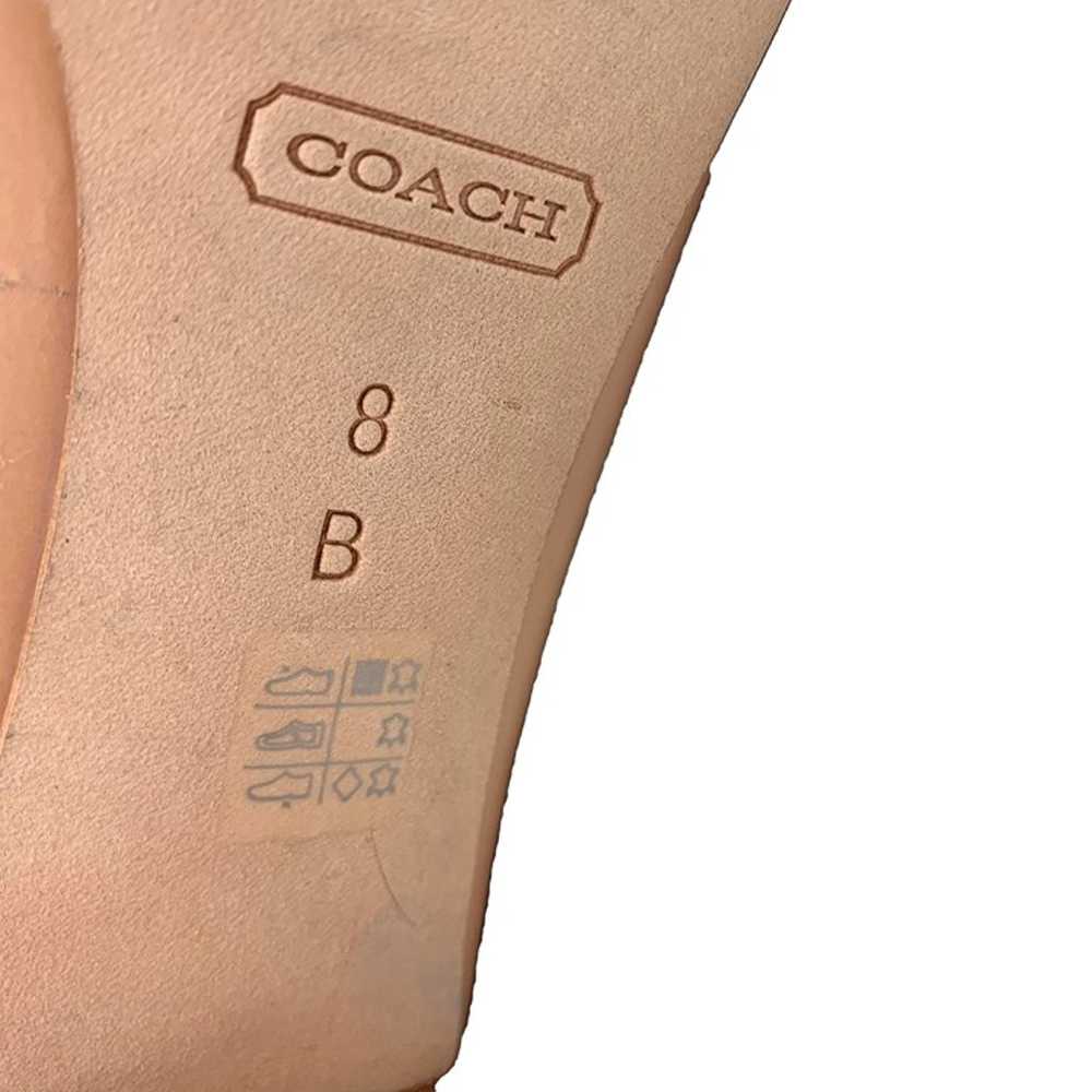 COACH Tandy Nude Patent Leather Logo Horsebit Blo… - image 5
