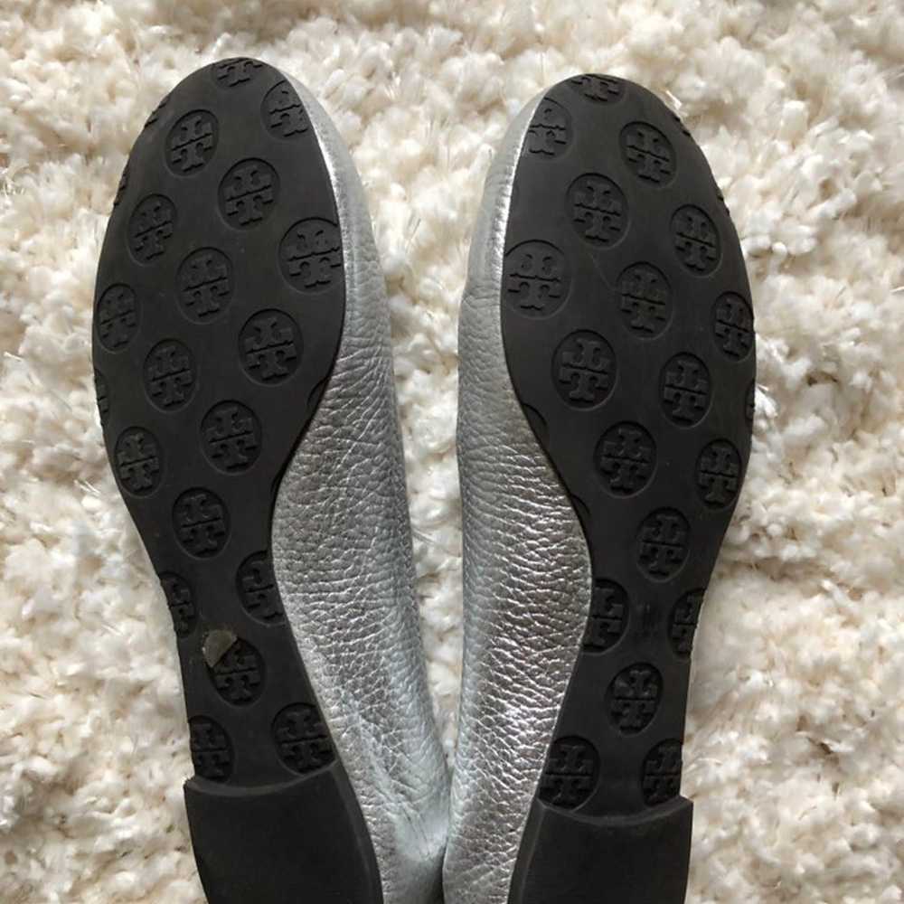 Silver Tory Burch Flats - image 2