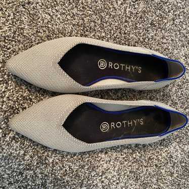 Rothys Points Birdseye Flax Size 8.5