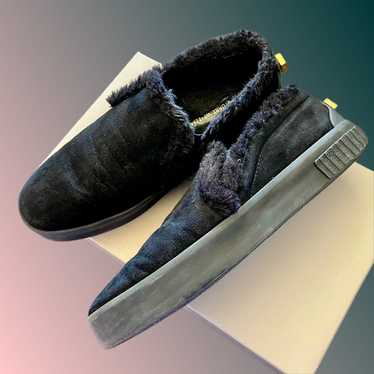Stuart weitzman Suede Fur Loafer Sneakers - image 1