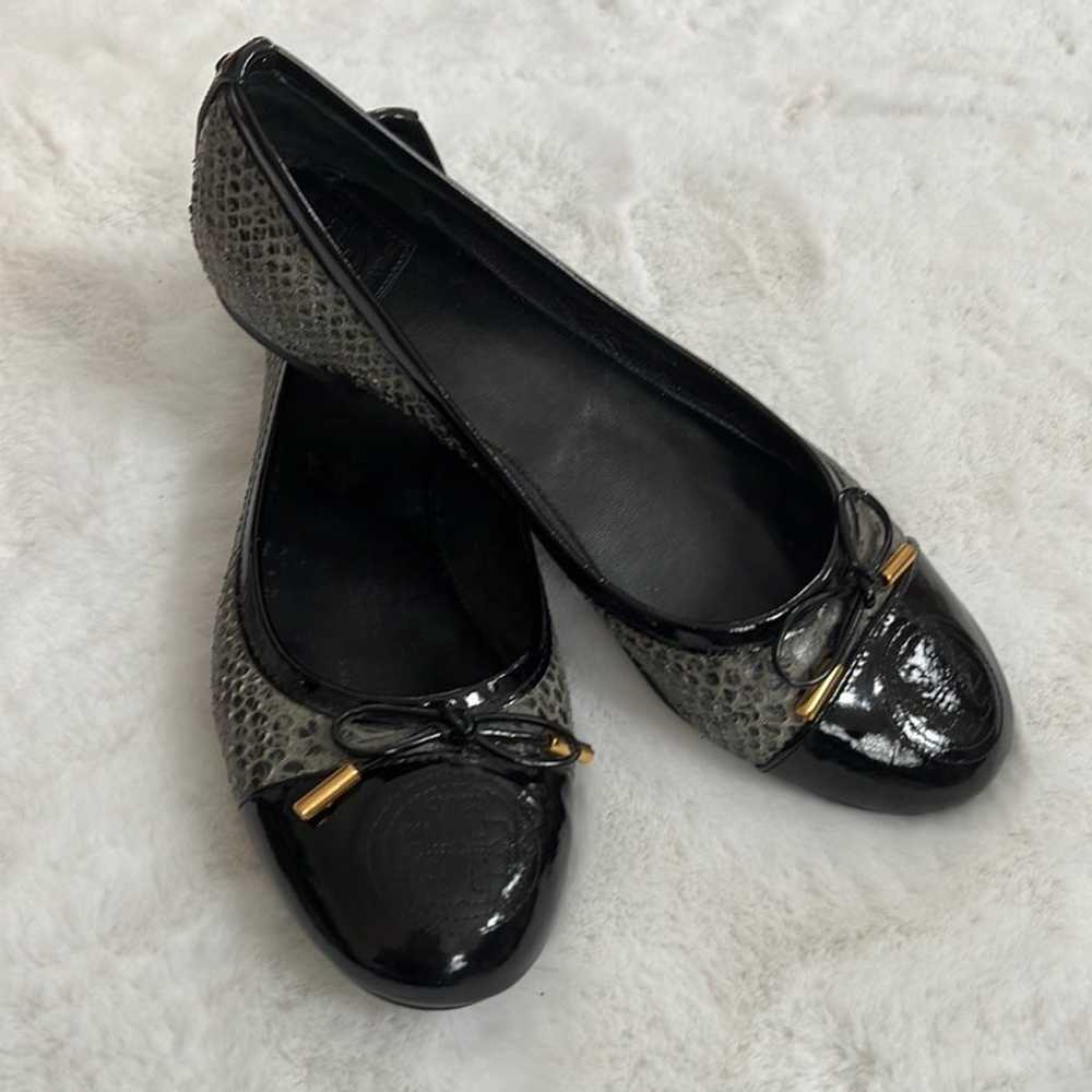 Tory Burch Snakeskin and Leather Flats - image 7