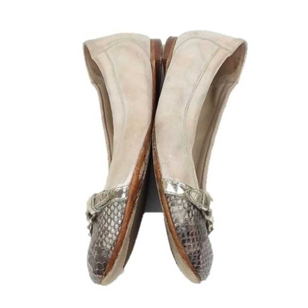 AGL Icon Champagne Silver Snake Flats - image 3