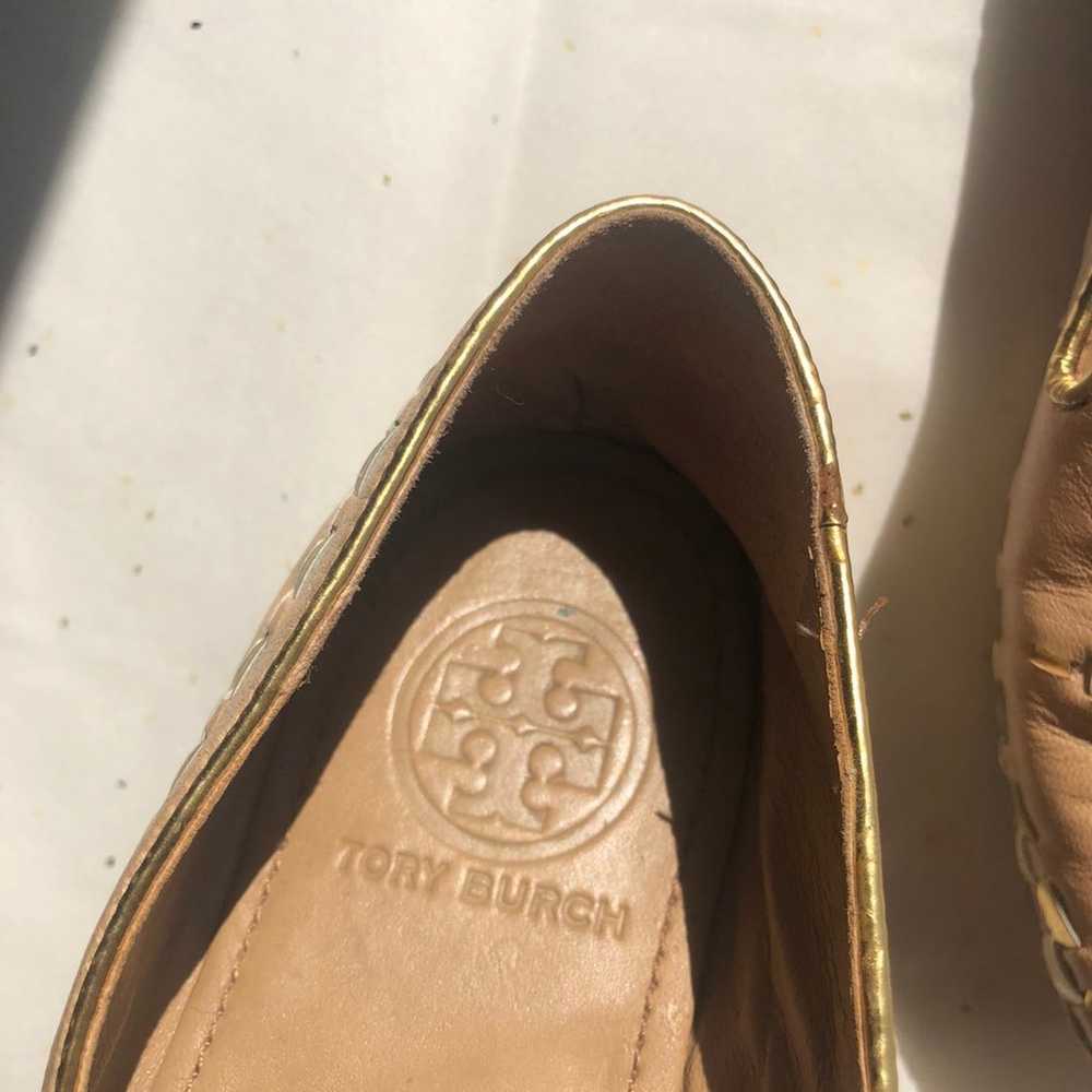 TORY BURCH Leather Woven Loafers - image 6