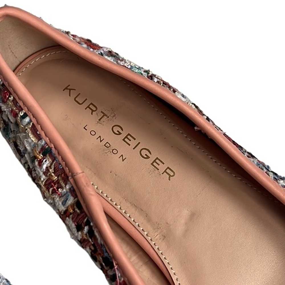 Kurt Geiger London Esme Embellished Tweed Flat Sh… - image 4