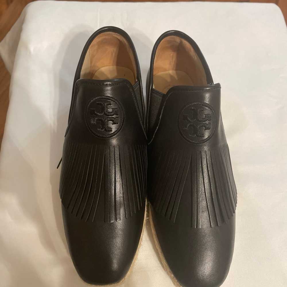 Tory Burch Fringe Leather Espadrille Shoes - image 2