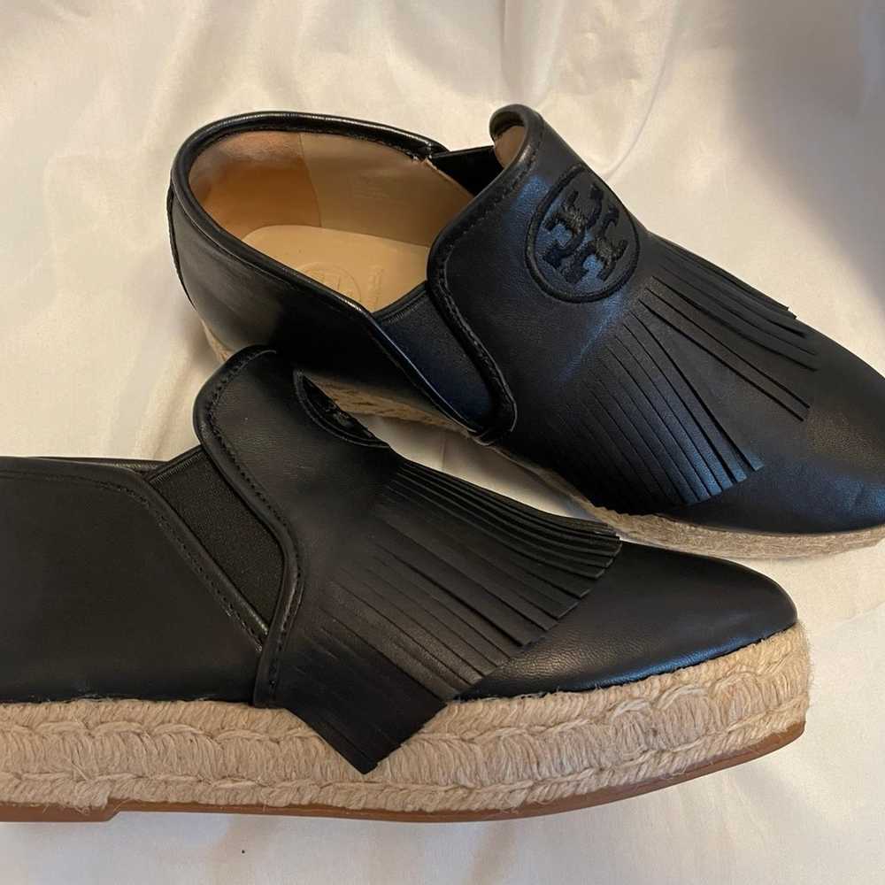 Tory Burch Fringe Leather Espadrille Shoes - image 6