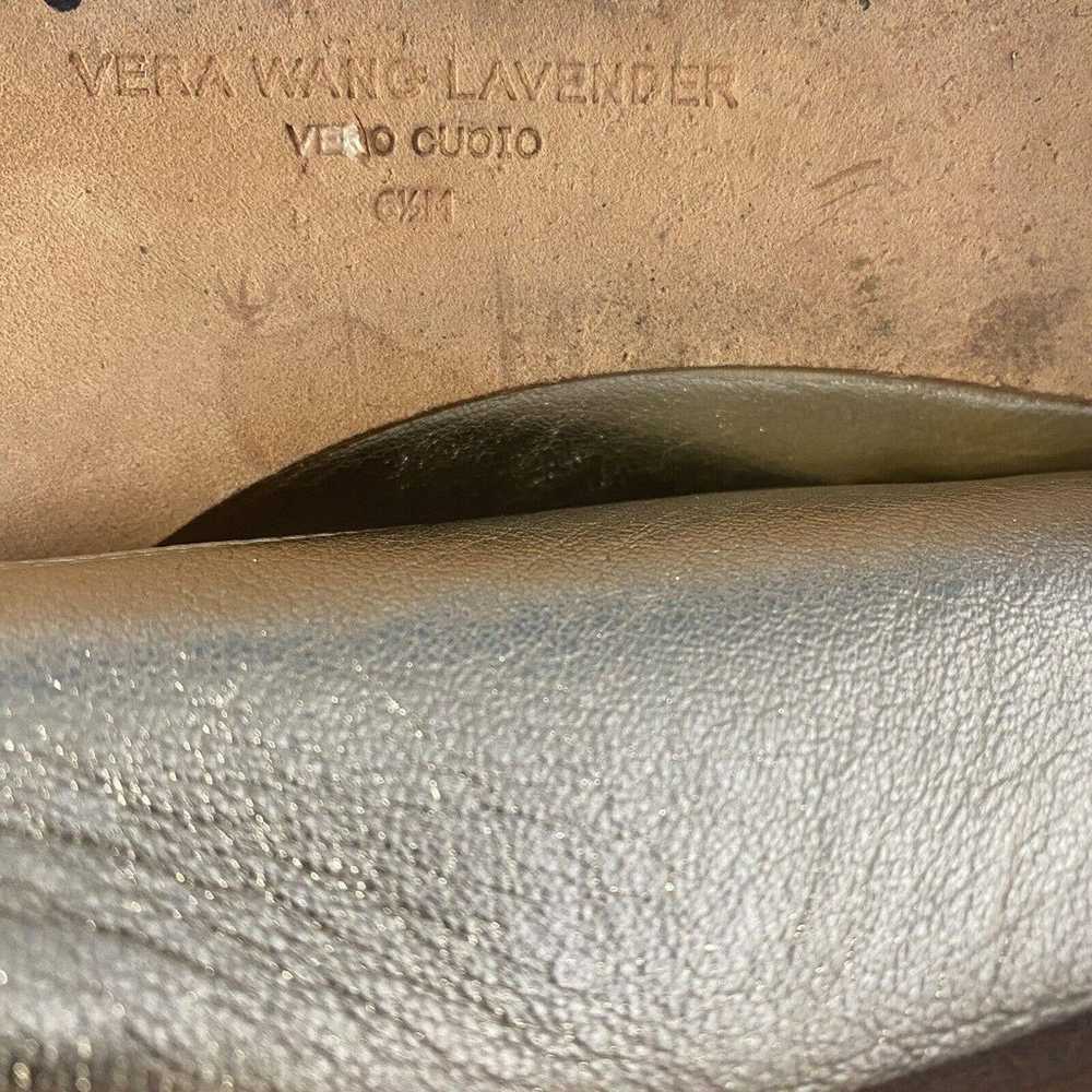 Vera Wang Lavender Gold Ballet Flat Leather Embel… - image 9
