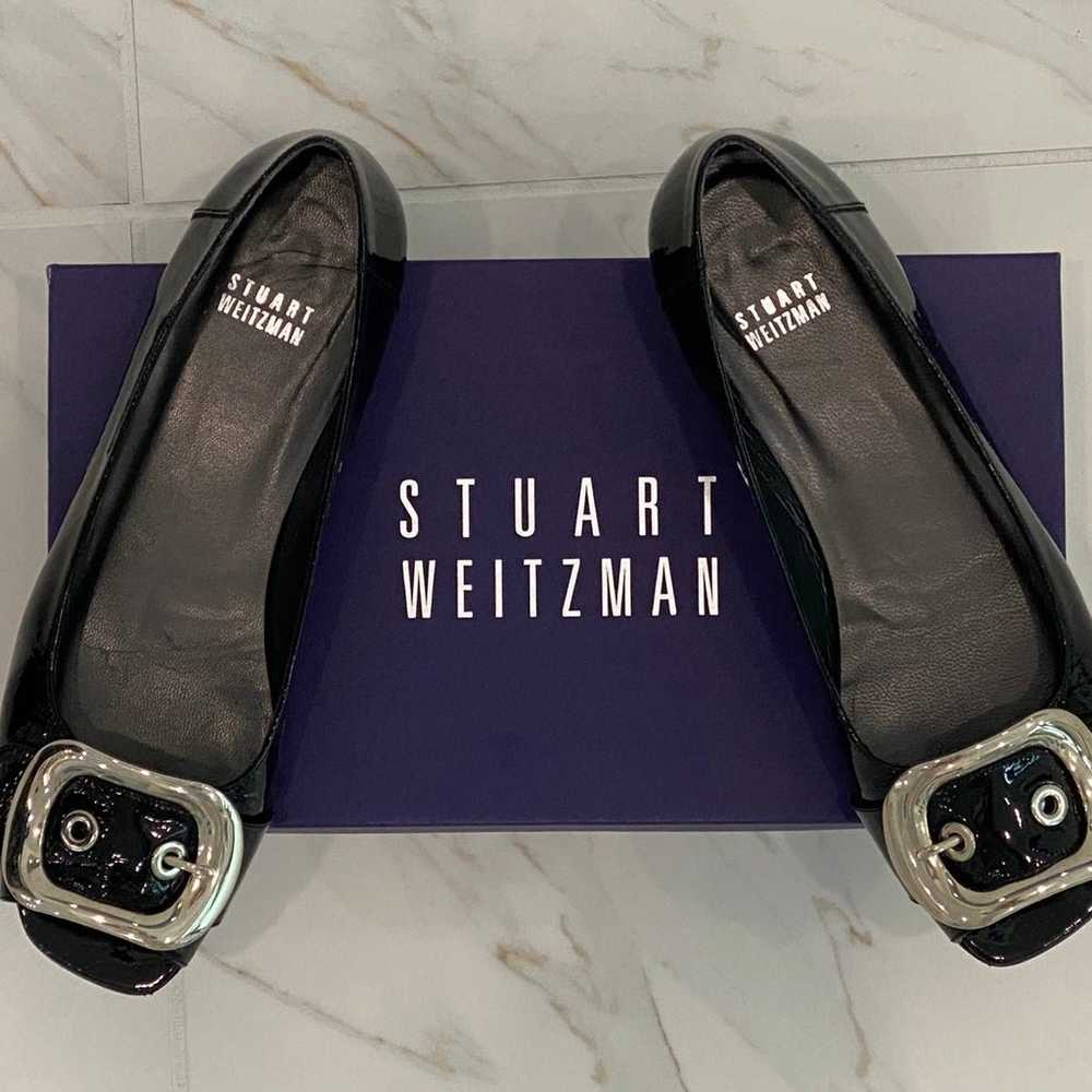 Stuart Weitzman Youngbuck Flats, Open Toe - image 2