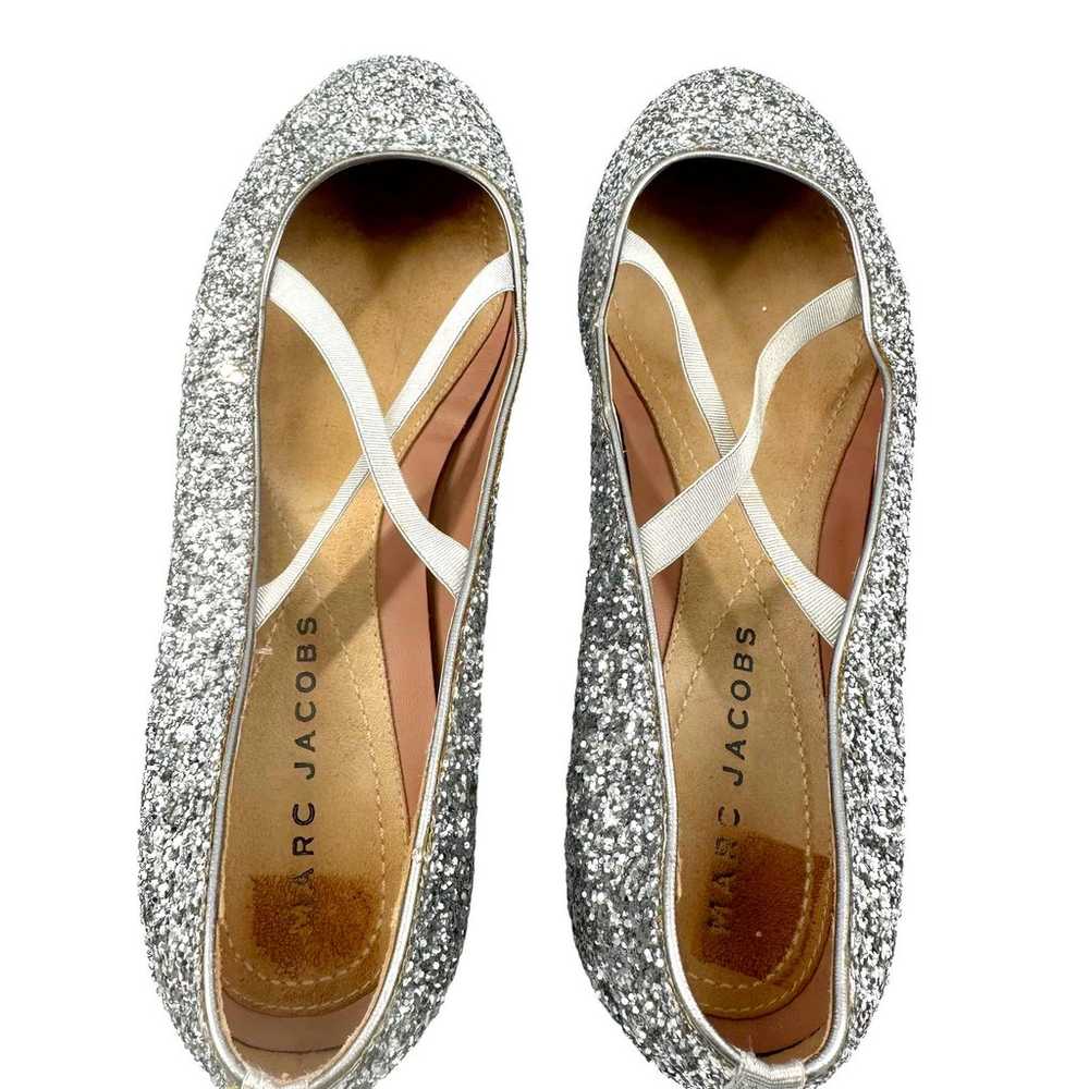 Marc Jacobs Glitter Accents Ballet Flats in gold/… - image 4