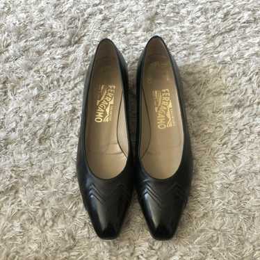 Salvatore Ferragamo Womens Shoes Black Flats Pate… - image 1