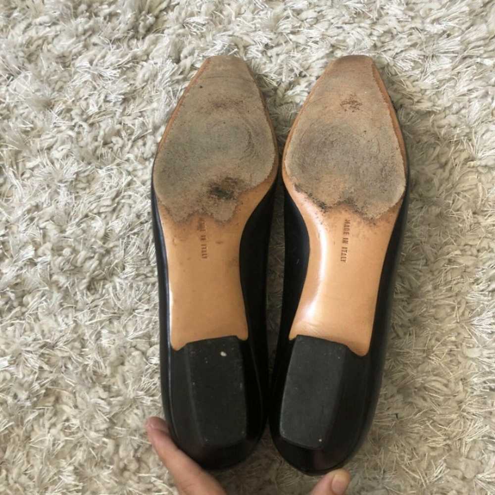 Salvatore Ferragamo Womens Shoes Black Flats Pate… - image 7