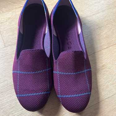 Rothy’s Burgundy Grid loafers