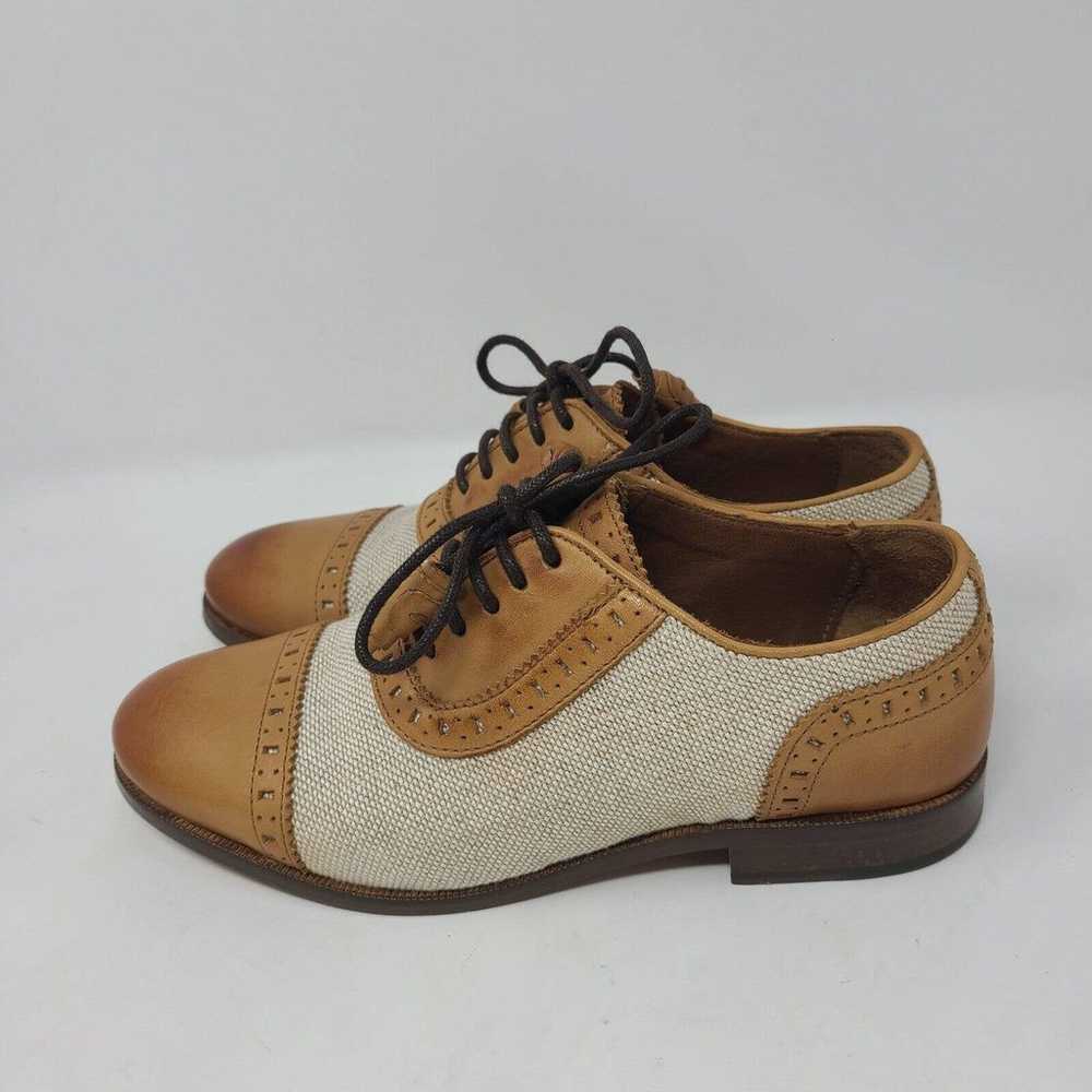Massimo Dutti Women Lace Up Derby Brown Leather C… - image 3