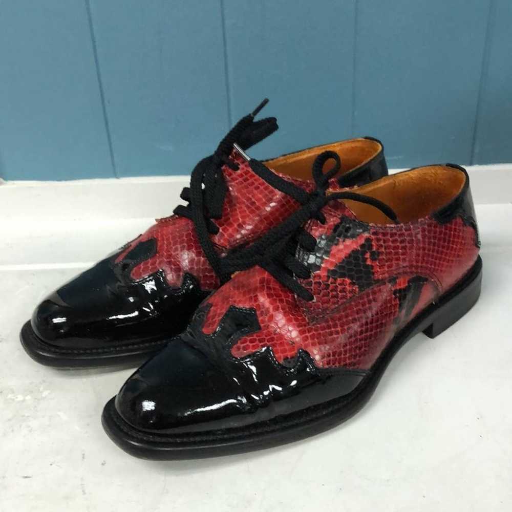 Vtg Tito Lanza Jonny Rosso red snake print with p… - image 3