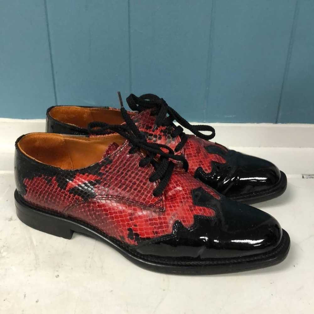 Vtg Tito Lanza Jonny Rosso red snake print with p… - image 5