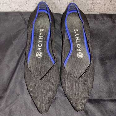 Rothy's The Point Solid Black Flats - image 1