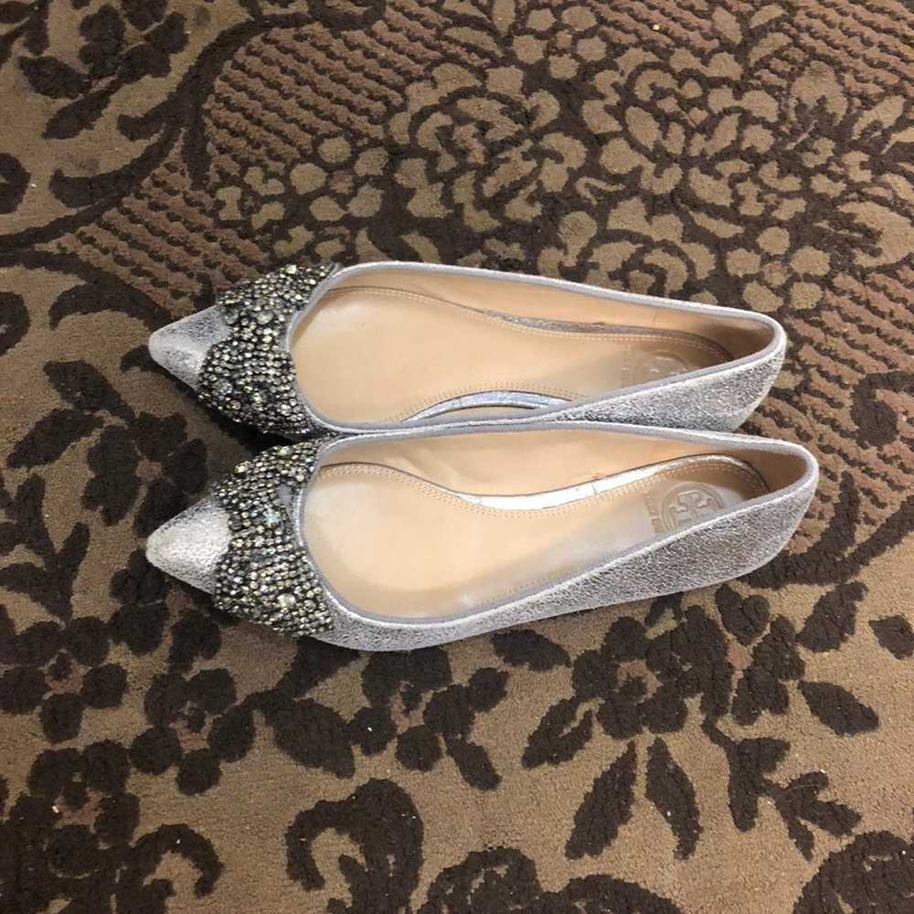 Tory Burch NIB Esme Keweled Gray Flats 7.5M - image 7