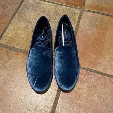Blue velvet Birdies slip on loafer - image 1