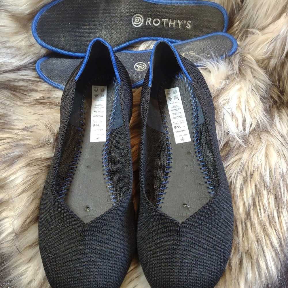 Gorgeous ROTHY'S Black Classic Round Toe Ballet F… - image 9