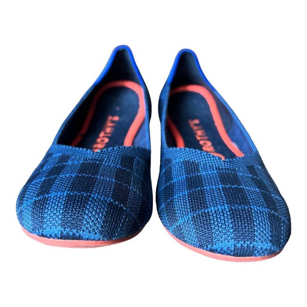 Rothy’s The Flat Indigo Gingham Round Toe Flats C… - image 5