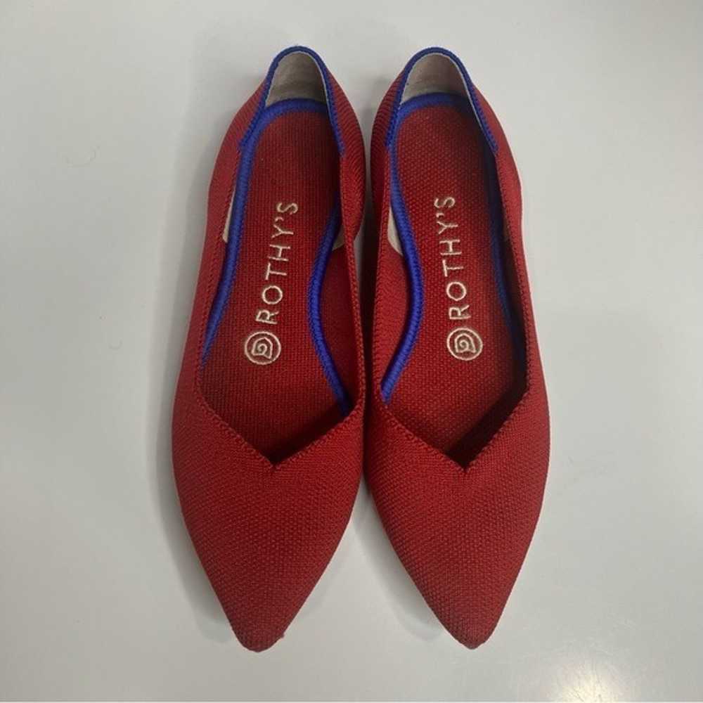 Rothy’s The Point Chili red flats size 6.5 - image 1
