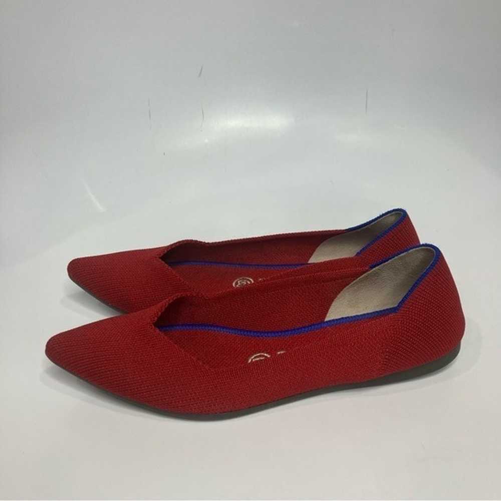 Rothy’s The Point Chili red flats size 6.5 - image 3
