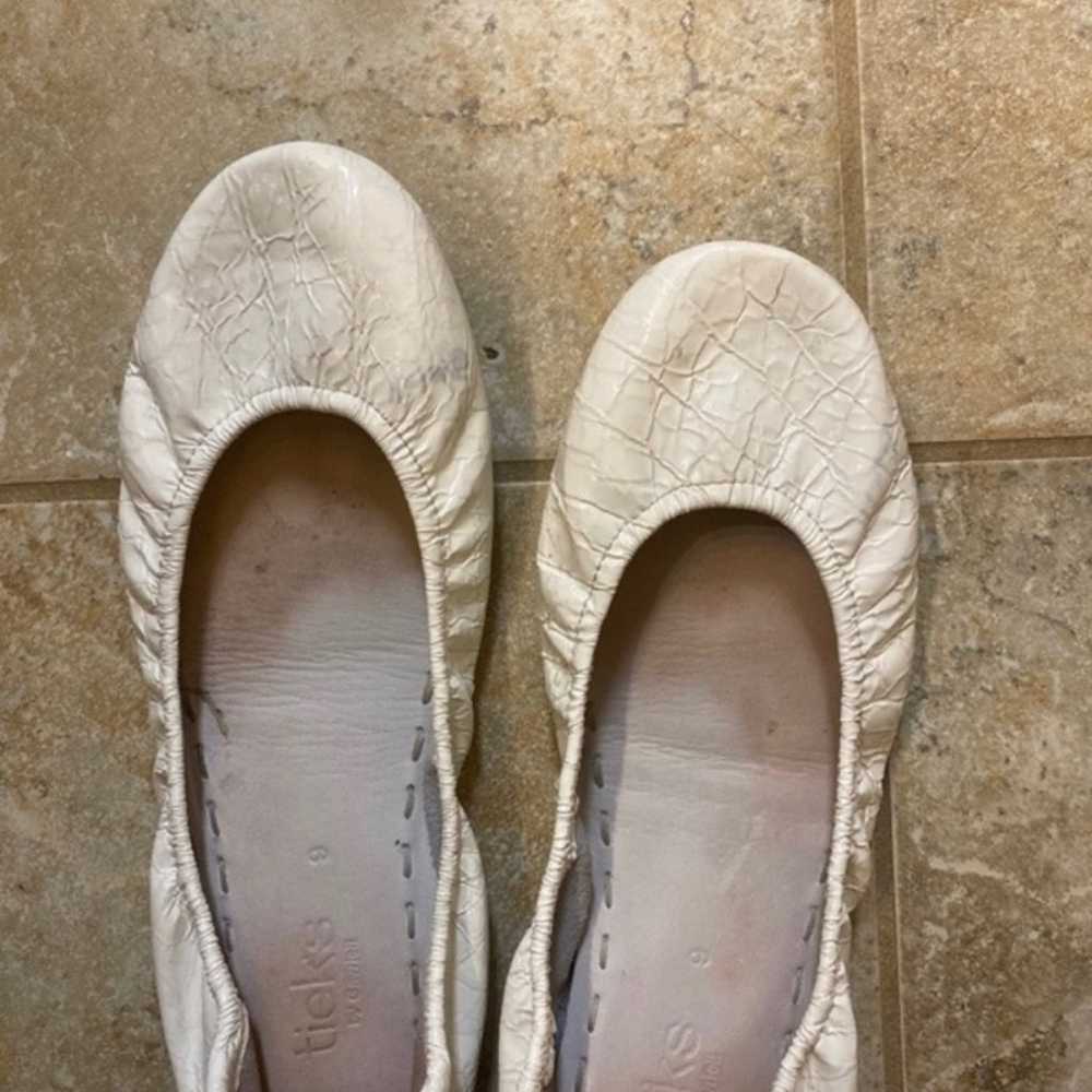 Tieks Diamond White Croc Flats - image 3