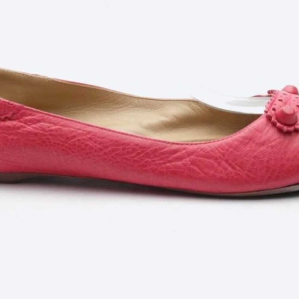 Balenciaga Leather Flats Pink Size 37.5 - image 2