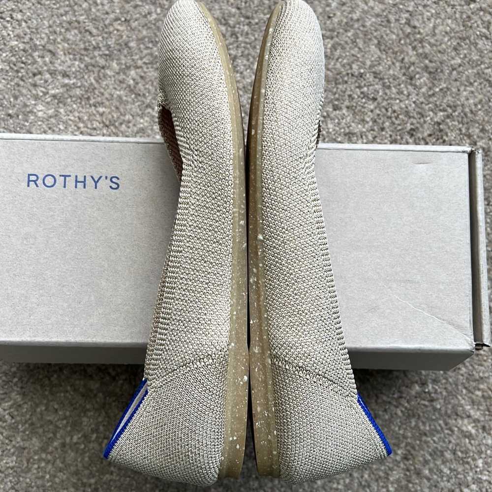 Rothy’s The Flat Platinum Metallic 6.5 - image 9