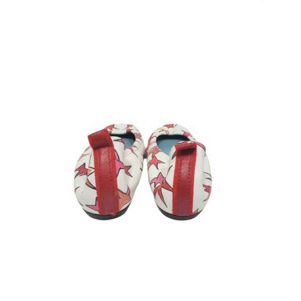 Lanvin  Womens White Red Star Printed Ballet Stre… - image 3