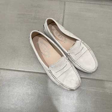 Tod's loafer shoes light grey in suede - image 1