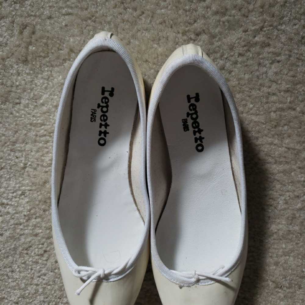 Repetto ivory ballet flats 37 6usa patent leather… - image 2